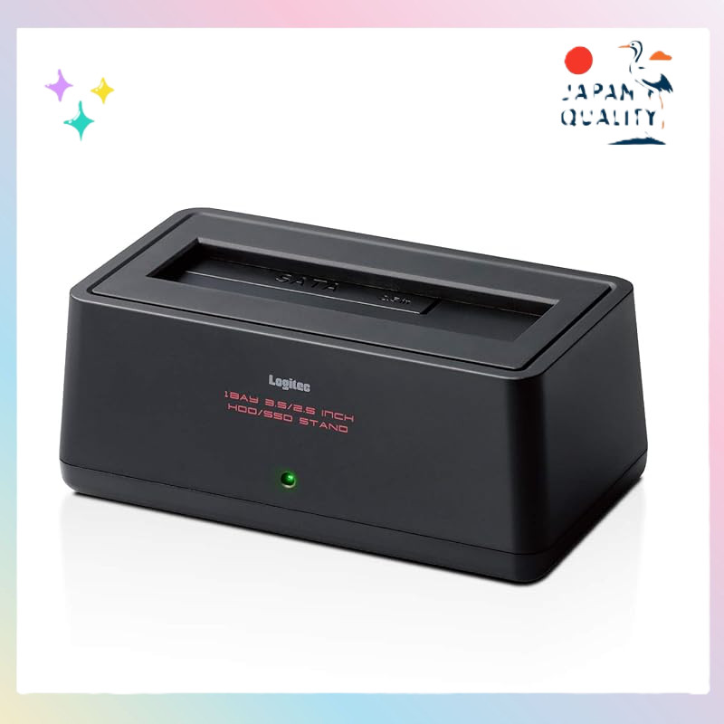 Logitec 2.5/3.5-inch HDD/SSD Docking Station USB 3.2 – Supports up to 16TB (Models LGB-1BSTU3 / LGB-1BSTUC)‐Direct from Japan!
