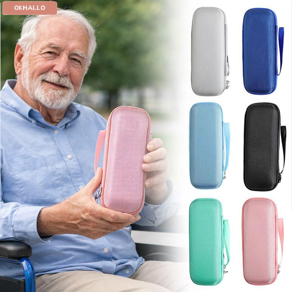 Okhallo Insulin Cooling Bag, Eva Solid Color Insulin Cooler, Simple Thermal Insulated W…