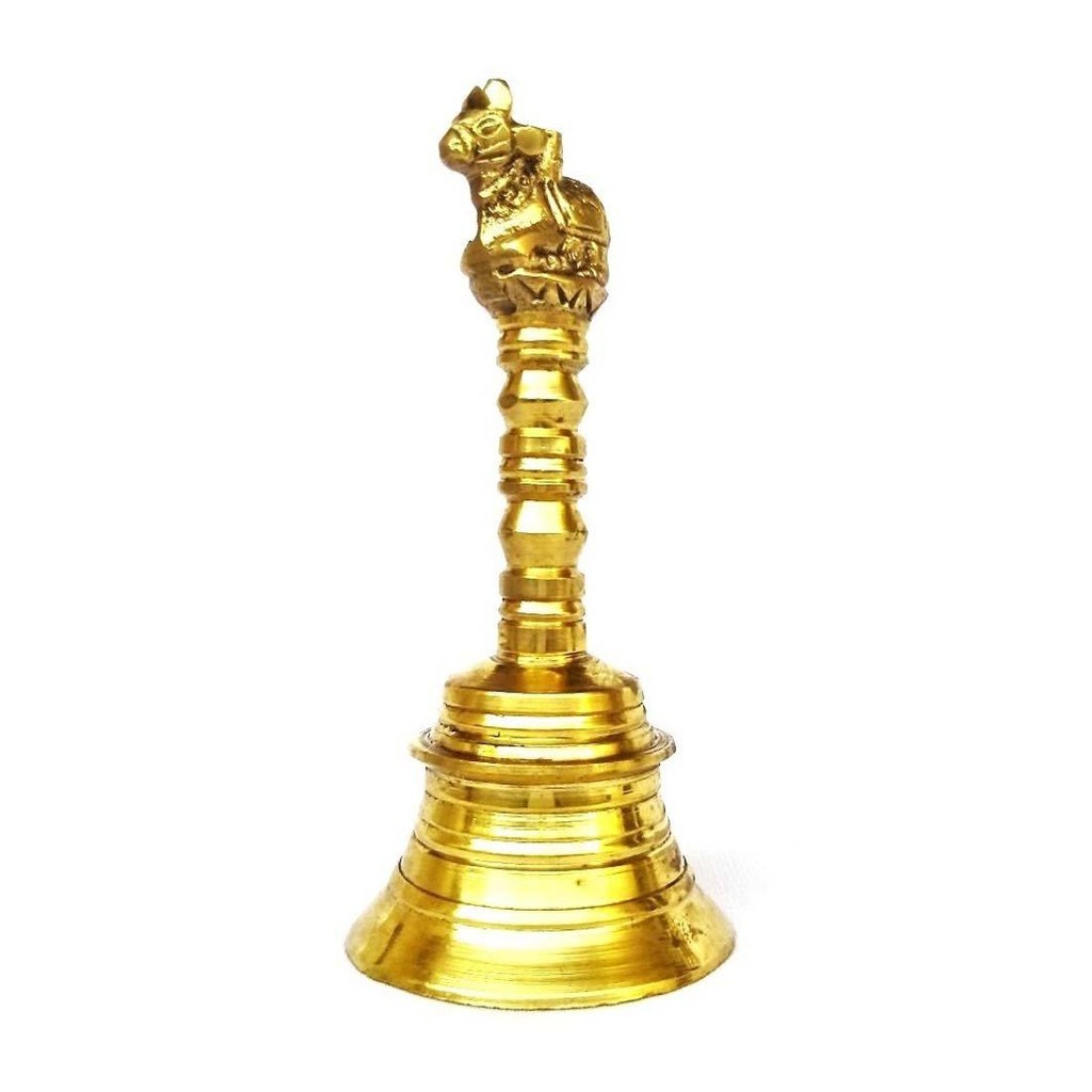 Traditional Brass Nandi Bell – Devotional Temple Bell for Spiritual Offerings