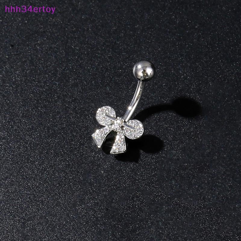 hhh34ertoy> Stainless Steel Butterfly Flower Belly Button Ring Navel Piercing Ring For Women Girls Sexy Belly Piercing Ring Body Jewelry well