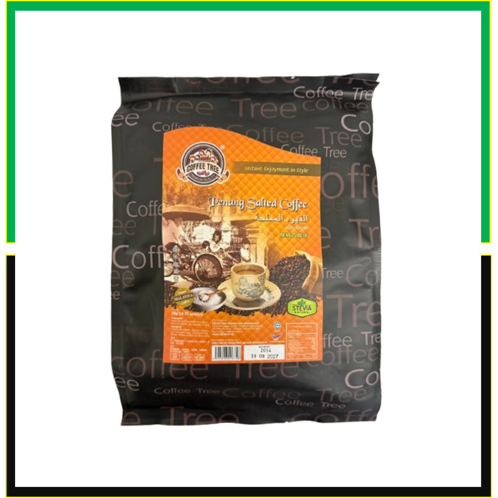 (Stevia)Coffee Tree Premium Penang Salted Coffee (38g x 15's) PM36