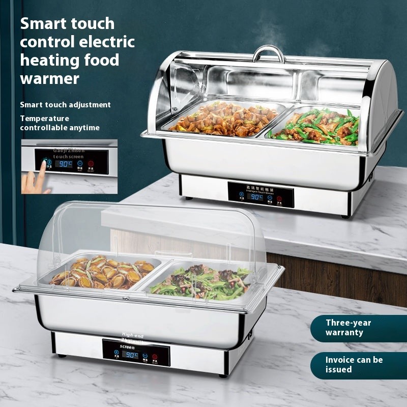 Commercial Electric Buffet Food Warmer Stainless Steel Insulated Chafing Dish Hotel Catering Heater Ramadan Buffet Peman