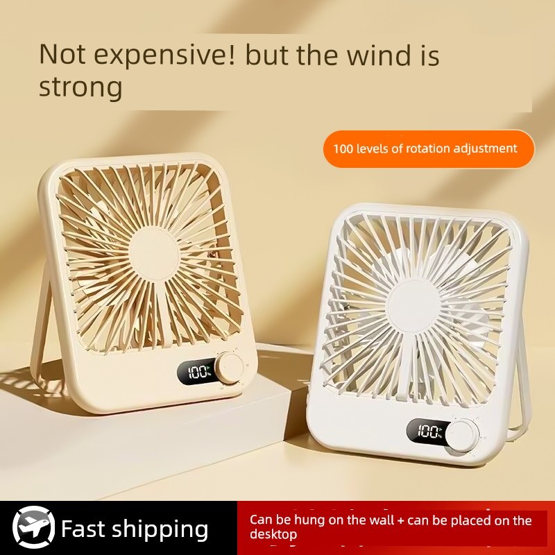 kipas mini turbo kipas mini usb cas kipas mini rechargeable 2026 New Style Ultra-Thin Small Fan usb Charging Student Portable Desktop Dormitory Office Desktop Small Silent High Wind Long Battery Life Outdoor Camping Foldable Electric Fan