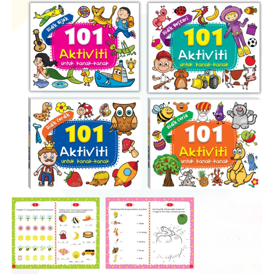 Buku Aktiviti: 101 Aktiviti Untuk Kanak-Kanak / English, Maths