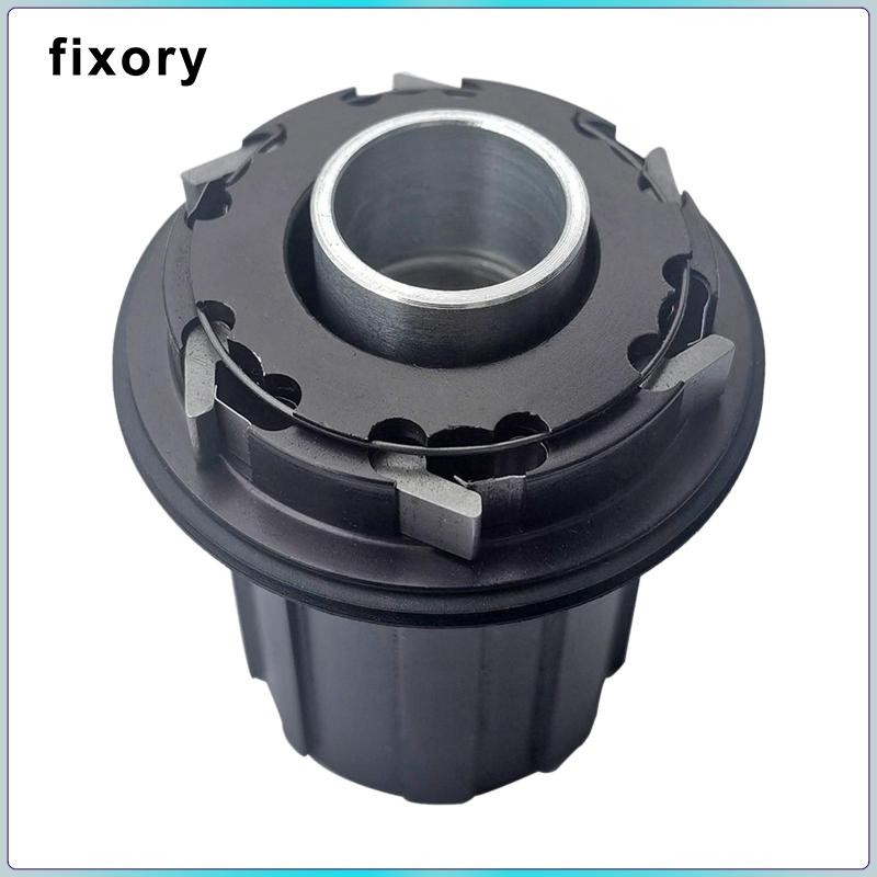 fixory Bicycle Freehub Body Bearing Freehub Adapter Aluminum Black Sturdy Wear