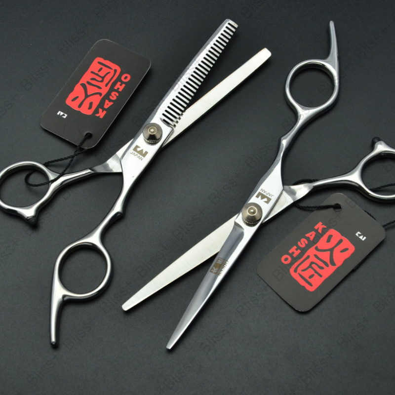 Hairdressing Scissors Salon Hair Cutting Shears Barber Salon Tools Kit Professional Hairdresser Cut Thinning Gunting