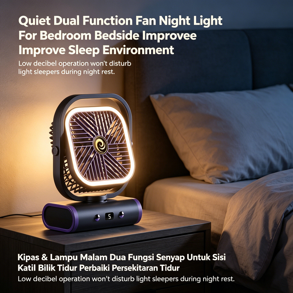 Kipas kecil baharu untuk pejabat desktop, kipas mini USB senyap yang boleh dicas semula untuk bilik tidur, asrama, kipas dinding untuk pelajar.