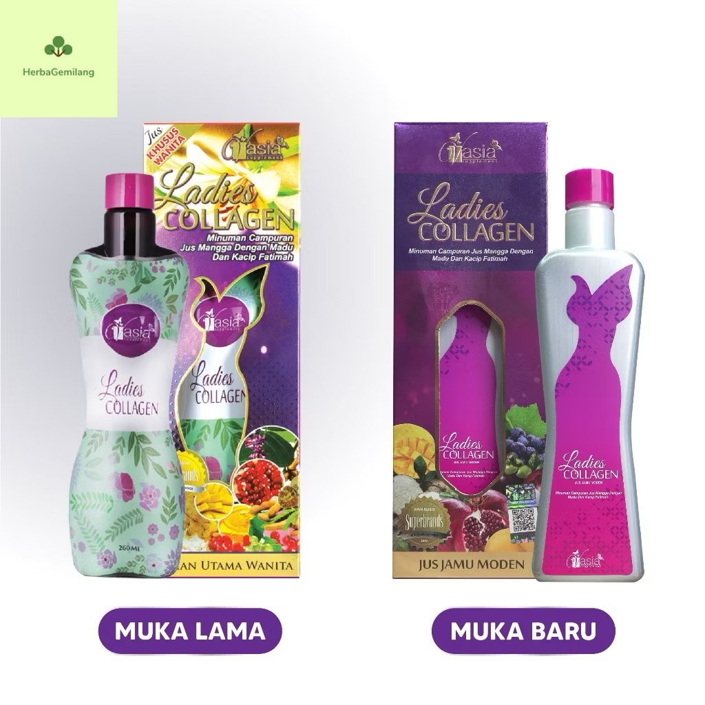 100% ORIGINAL VASIA JUS LADIES COLLAGEN 260ml