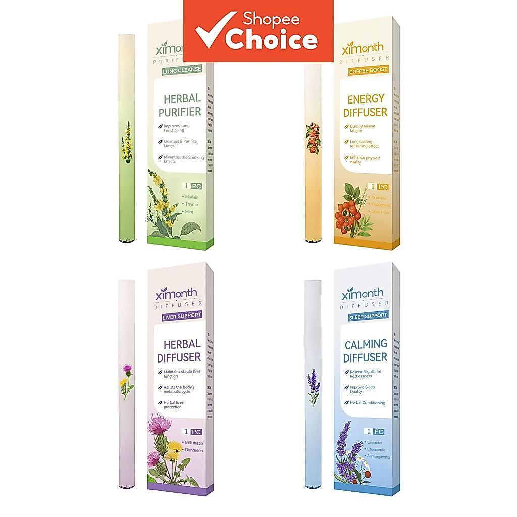 Herbal Diffuser Pen, for All-Day Energy, Herbal Purifier, Crisp Cooling Aroma, Portable Long-Lasting 1PC Herbal Diffuser Stick