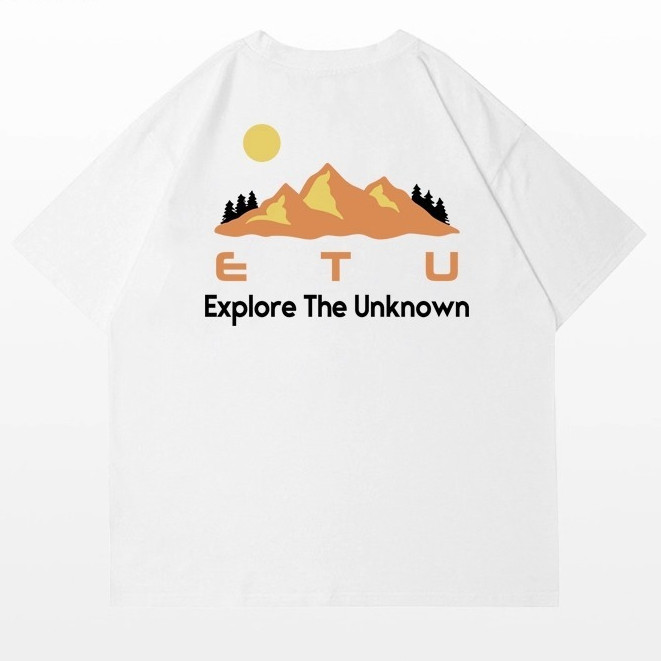 Kaos ETUK "Explore The Unknown" Unisex | Baju T Kasual Viral 100% Katun Bernapas S-5XL 