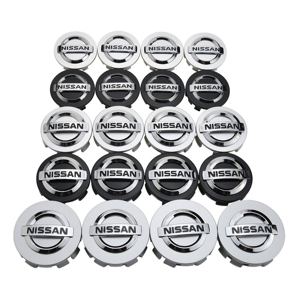 4 Units NISSAN Rim Cap 54MM & 60MM & 70MM Alloy Wheel Center Caps Tyre Hub Caps for Altima Maxima Murano Versa Juke Rogue Armada Titan Xterra Navara