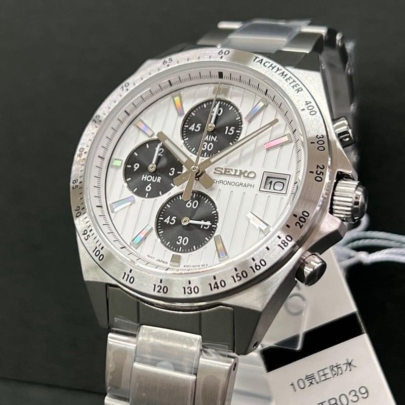 JDM WATCH ★Seiko Seikoselection SBTR039 Gaya Perindustrian Tiga Mata Kuarza Panda 8T67 Jam Tangan Kalis Karat Sarung Kaca Hard Rex 《Y》