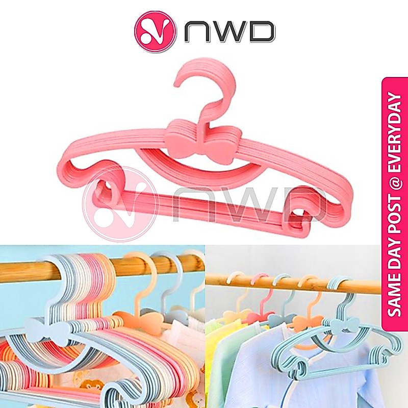 《 》Kids Baby Clothe Hanger Anti Slip Cloth Holder Baju Sangkut Kanak-Kanak Budak 儿童衣架 NWD