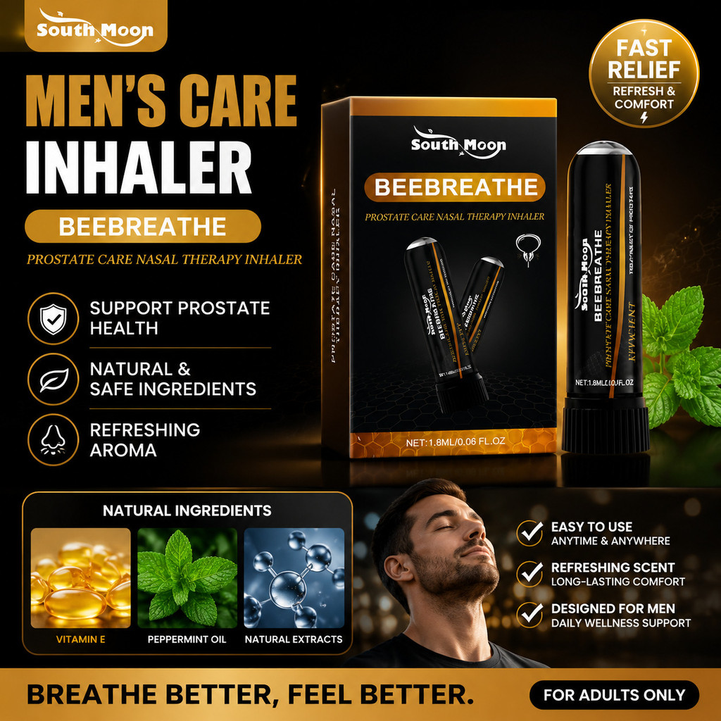 Ready Stock/Ship In 24H⚡️Men's Body Care Inhaler/Personalized Nursing Equipment Care Device Detail Body Cleansing Focus On Healthy Men Inhaler Relief Of Discomfort Aroma Inhalation Equipment Vitamin E Peppermint Oil Adults