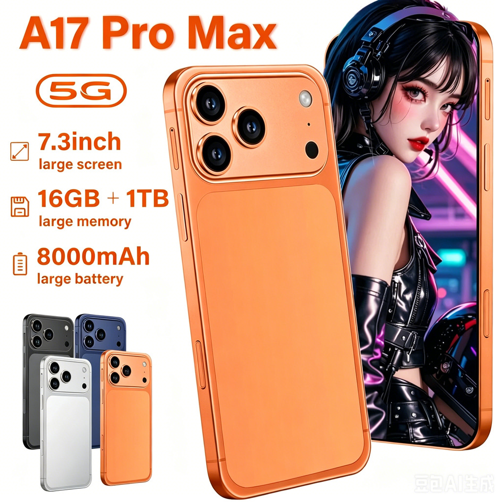 HotSale  7.3 inch  Smartphone Android15   dual sim card 5G 8000mah unlock chatgpt