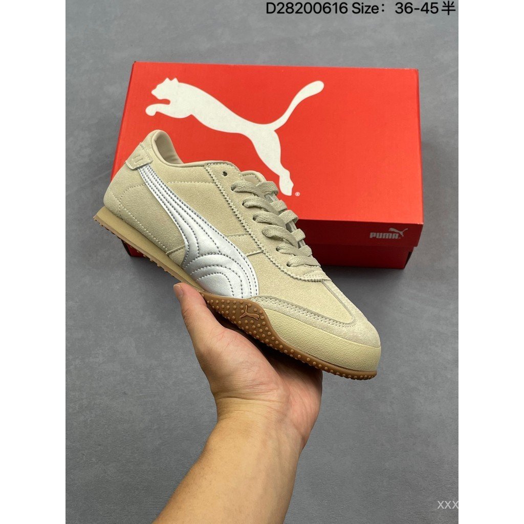 Puma shoes/Puma Bella UT Leather Men Women Casual shoes German Training shoes Thick-Soled Platform shoes Low-Top Classic Skateboard shoes Lace-Up RHMX