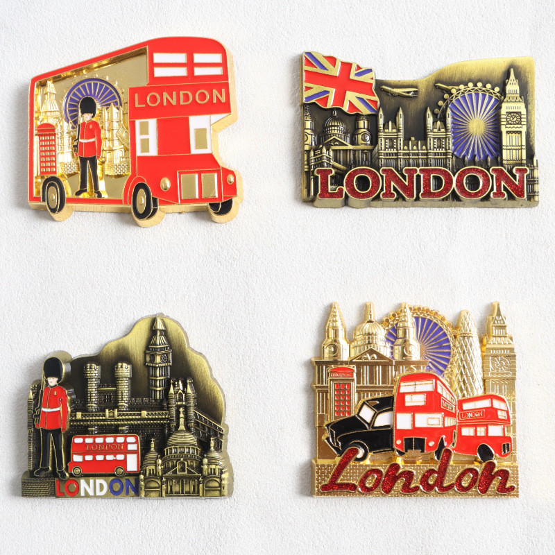 London UK 3D Fridge Magnets Tourism Souvenir Resin Refrigerator Magnets Sticker Collection Handicraft Gift Decoration Articles