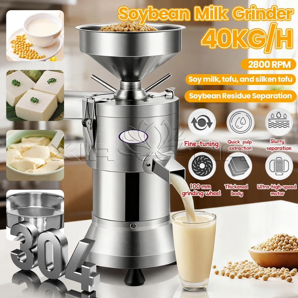 Soymilk Machine Soymilk Tofu Grinding Machine Soya Bean Grinder 100pounds/h Mesin Kacang Soya house bean curd machine