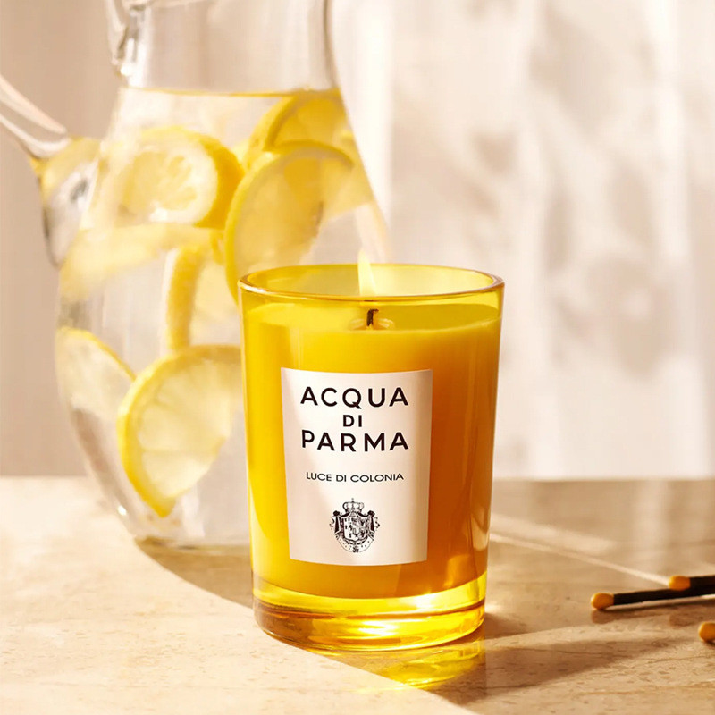 Acqua di Parma Artisan Scented Candle | 200g Handmade Wax | Yellow & White Cup Designs | 4 Signature Scents