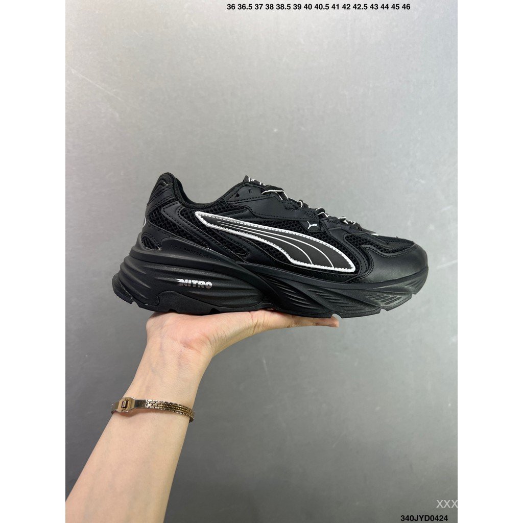 Puma shoes/Puma Fade Nitro Ls Men Women Daddy shoes Hiking shoes Cross Country Running shoes Casual shoes Thick-Soled Heightened Joint Style Hip Hop YK7B