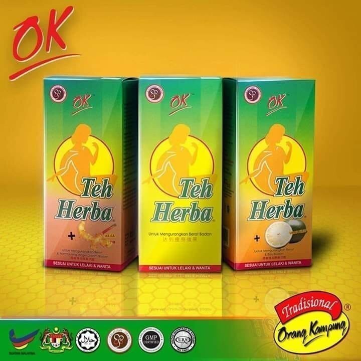 OK ORANG KAMPUNG TEH HERBA UNCANG {ASLI/LIMAU PURUT/ HALIA} 3GM X 25'S