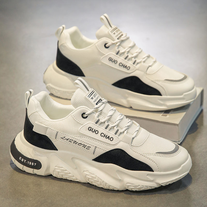 Shoes Men's New Style Hot-selling Summer Mesh Breathable Men's Sports Casual Thick-soled Orgasm Street Wear Daddy Shoes