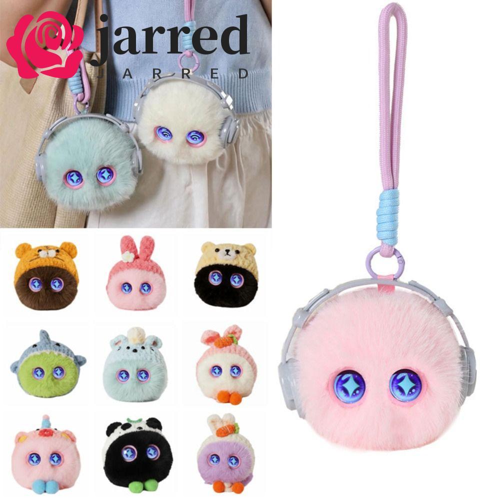 JARRED AI Plush Companion Pendant, Cute Design Interactive Talking AI Cat Keychain, Desk Buddy 66 Languages Interactive Soft Plush AI Cat Plush Toy Birthday Present