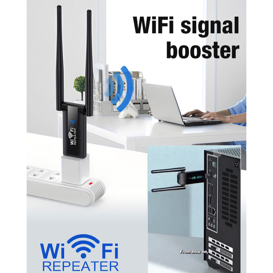 WiFi Signal Booster | Wireless Network Extender | WiFi Signal Becomes Full In Seconds | High Speed And Stable Without Fear Of Wall PenetrationWiFi信号增强扩大器