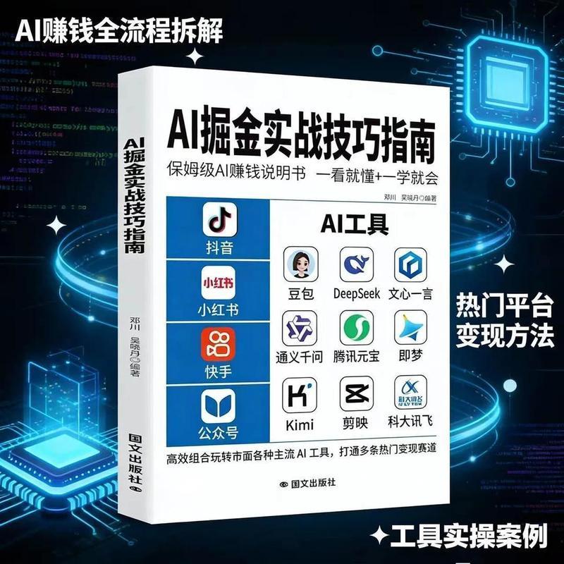 AI掘金实技巧指南AI赚钱说明书高效组合玩转市面各种主流AI工具Jyu AI Gold Mining: A Practical Guide to Making Money with AI. Master the Efficient Combination of Various Mainstream AI Tools Available on the Market
