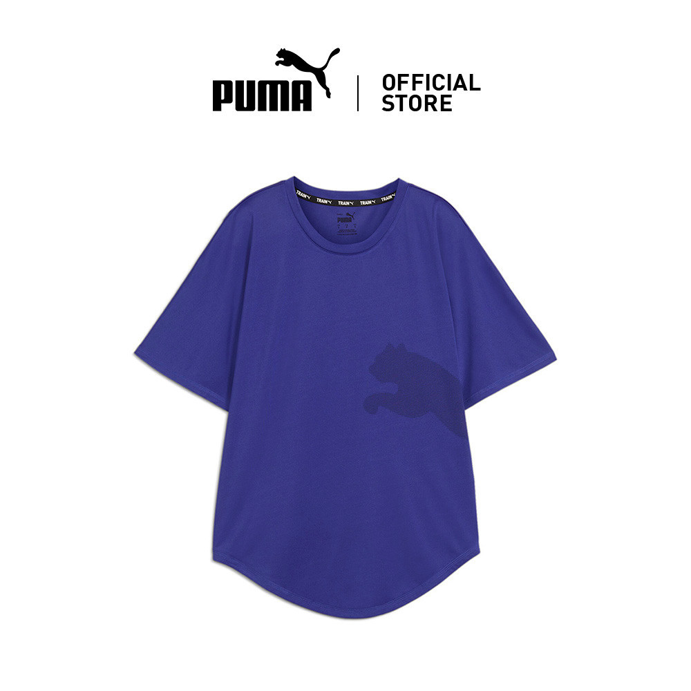 [NEW] PUMA Train All Day Women's Big Cat Tee (Blue)