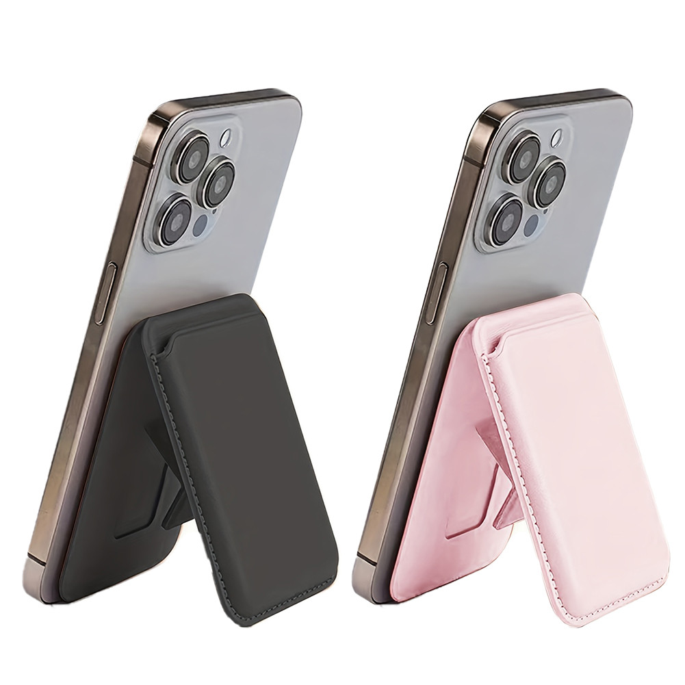 Foldable Magnetic Phone Wallet - Leather Stand with Card Holder, Magsafe Compatible Case, Premium Material