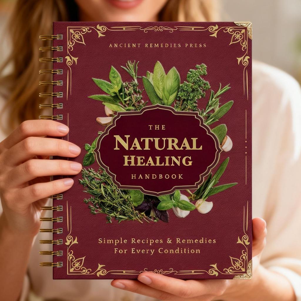 The Natural Healing Handbook Spiral-Bound Guide for Herbal Remedies and Natural Recipes for Women Men Elderly chwuiemy