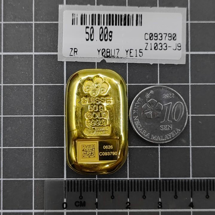 Murni Mewah Emas999.9, Gold Bar Pamp Casting Gold Bar G50 Gram 1033&hellip;