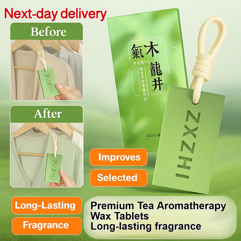 Buy 1 Get 1/CODNo open flame natural essential oil diffuser wax tablets Wardrobe aromatherapy tablets/long-lasting fragrance Eco-friendly flameless wax tablets/natural cedar wood Alternative clothing care Car aromatherapy wax tablets Deodorant pendant