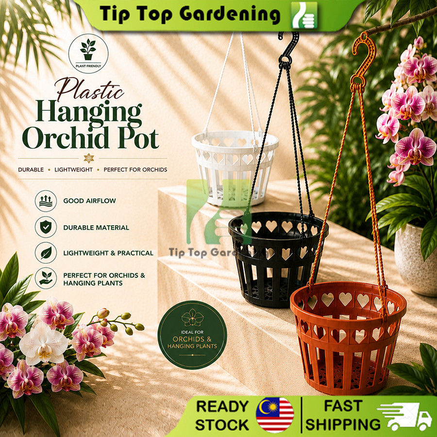Orchid Hanging Basket Plastic Pot | Pasu Bunga Orkid Gantung Pokok Bonsai 兰花盆 CP-166 CP-192