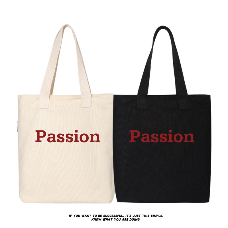 Passion English Letter Backpack King of Comedy Tote Bag Shoulder Messenger Tote Bag Tote Bag Canvas Bag