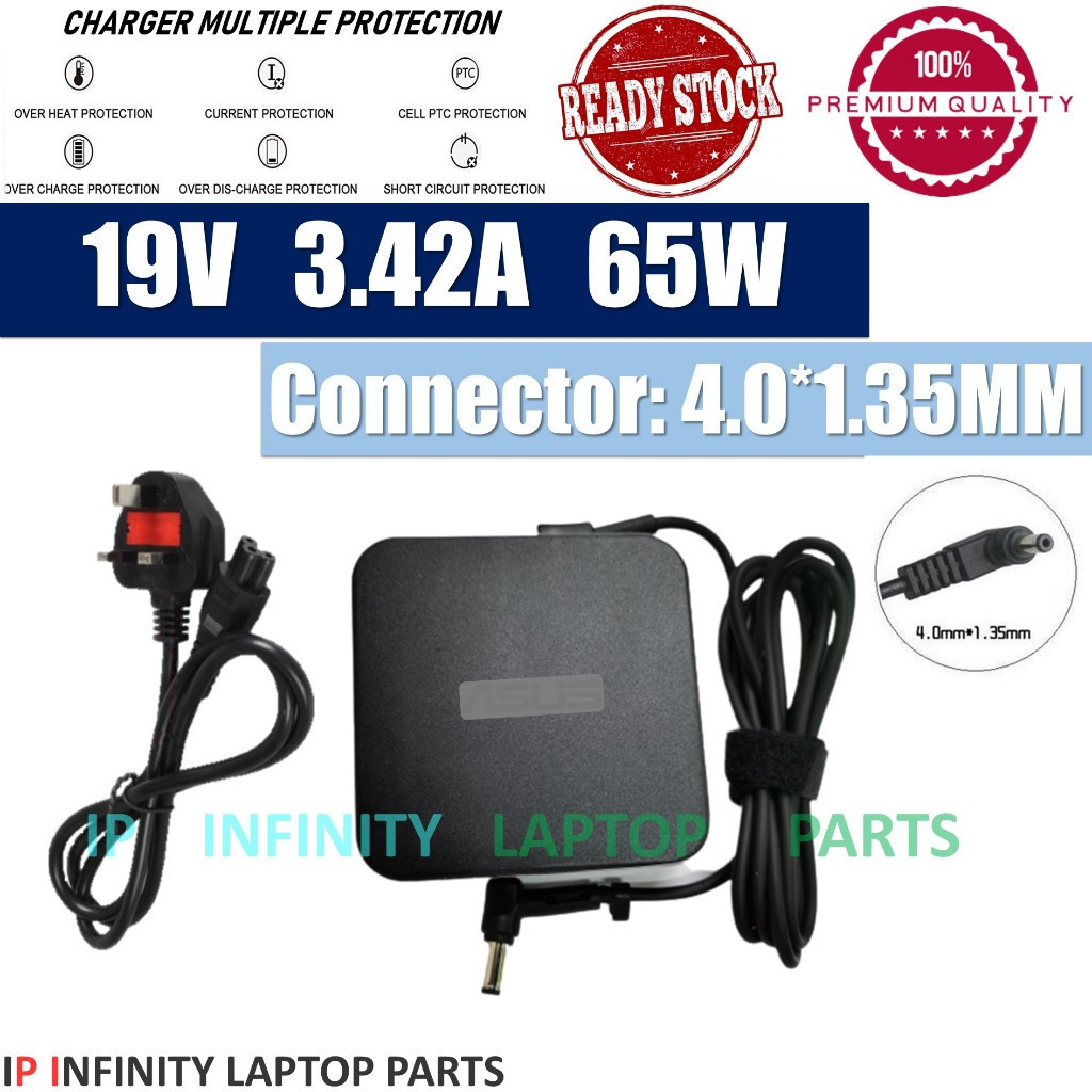33W/45W/65W Laptop Charger 1.75A/2.37A/3.42A 4.0mm Connector Compatible ASUS Vivobook A412D A407M A507M A407U A456U A556