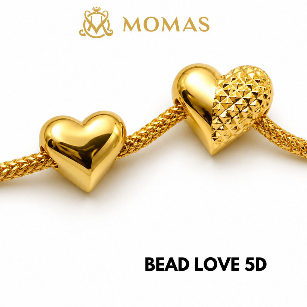 MOMAS BEAD LOVE 5D Emas 916 5D Emas Bajet Murah 916 Bajet Bead Viral 916 Emas Tulen Emas  916 Terkini