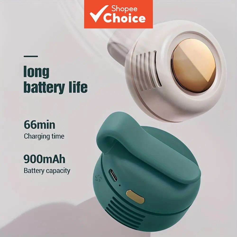 Portable Mini USB Rechargeable 3-speed Adjustable Waist Fan, Compact Personal Fan for Outdoor Travel, Rotating Body Fan for Comfortable Breathing, Personal Cooling Kipas Mini Mudah Alih, Kipas Pinggang 3 Kelajuan Boleh Cas USB, Kipas Peribadi