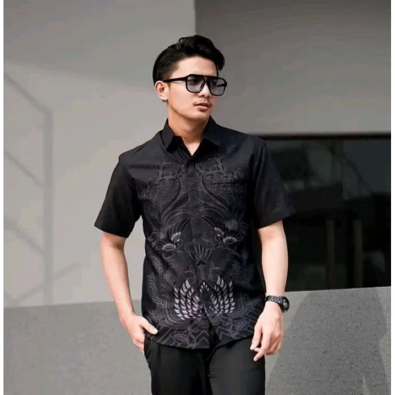 Premium Must KEMEJA Father son couple batik shirts boys' uniform ML XL XXL Have Multi - Image 4