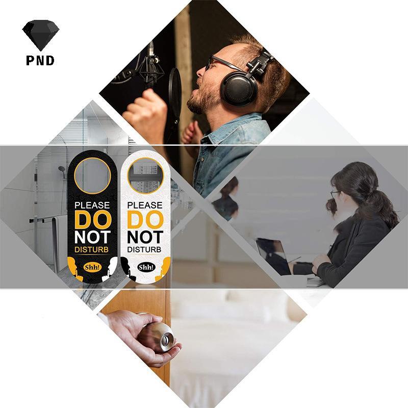 PND Please Do Not Disturb Door Sign Hotel Bulletin Board Pendant Label Door Hanger Tags Club Cafe Hotel Office Prompt Board raoog