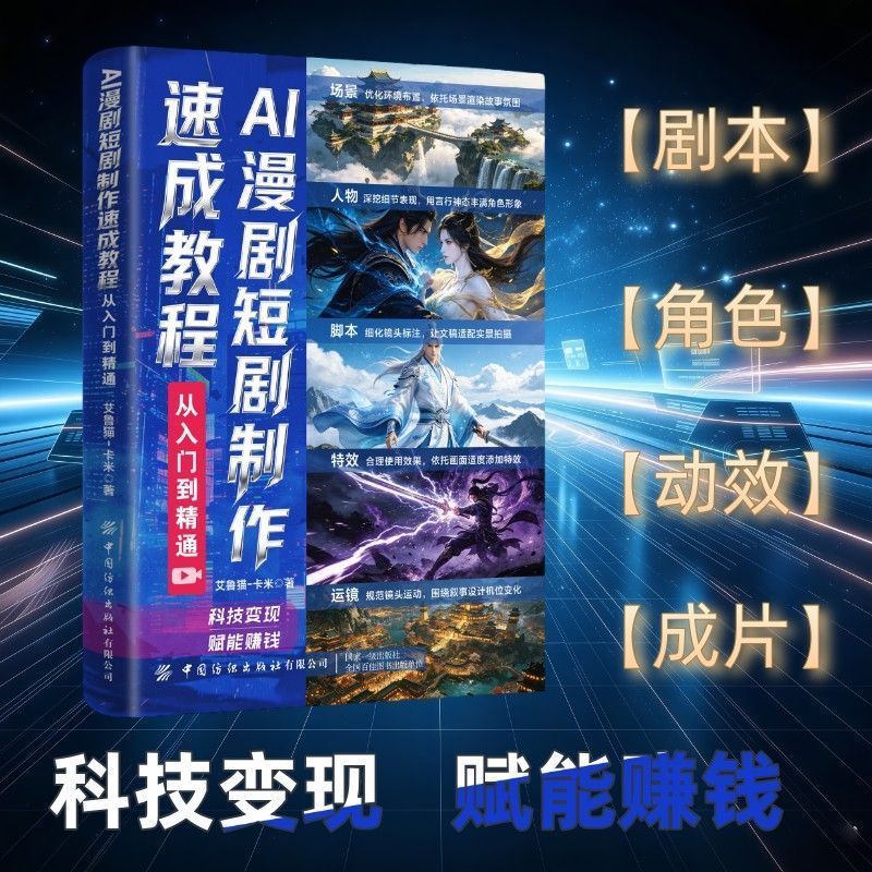 AI漫剧短剧制作速成教程 从入门到精通零基础AI变现赋能赚钱AI comic drama short drama production crash tutorial from.20260809