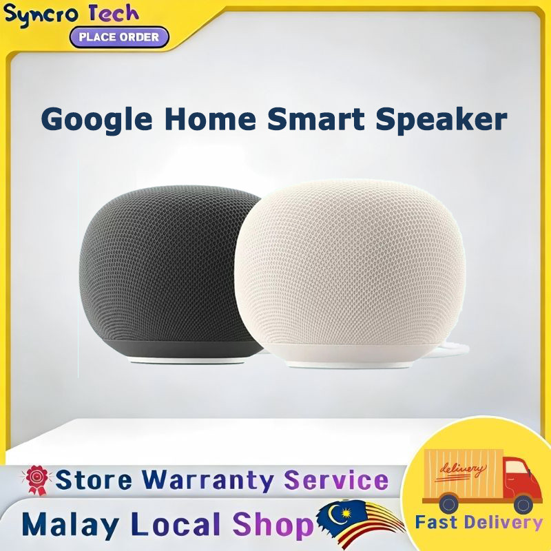 【Ready Stock】Google Home Smart Speaker Bluetooth 5.4 with Premium Sound Voice Assistant Gemini for Home Wi-Fi 6