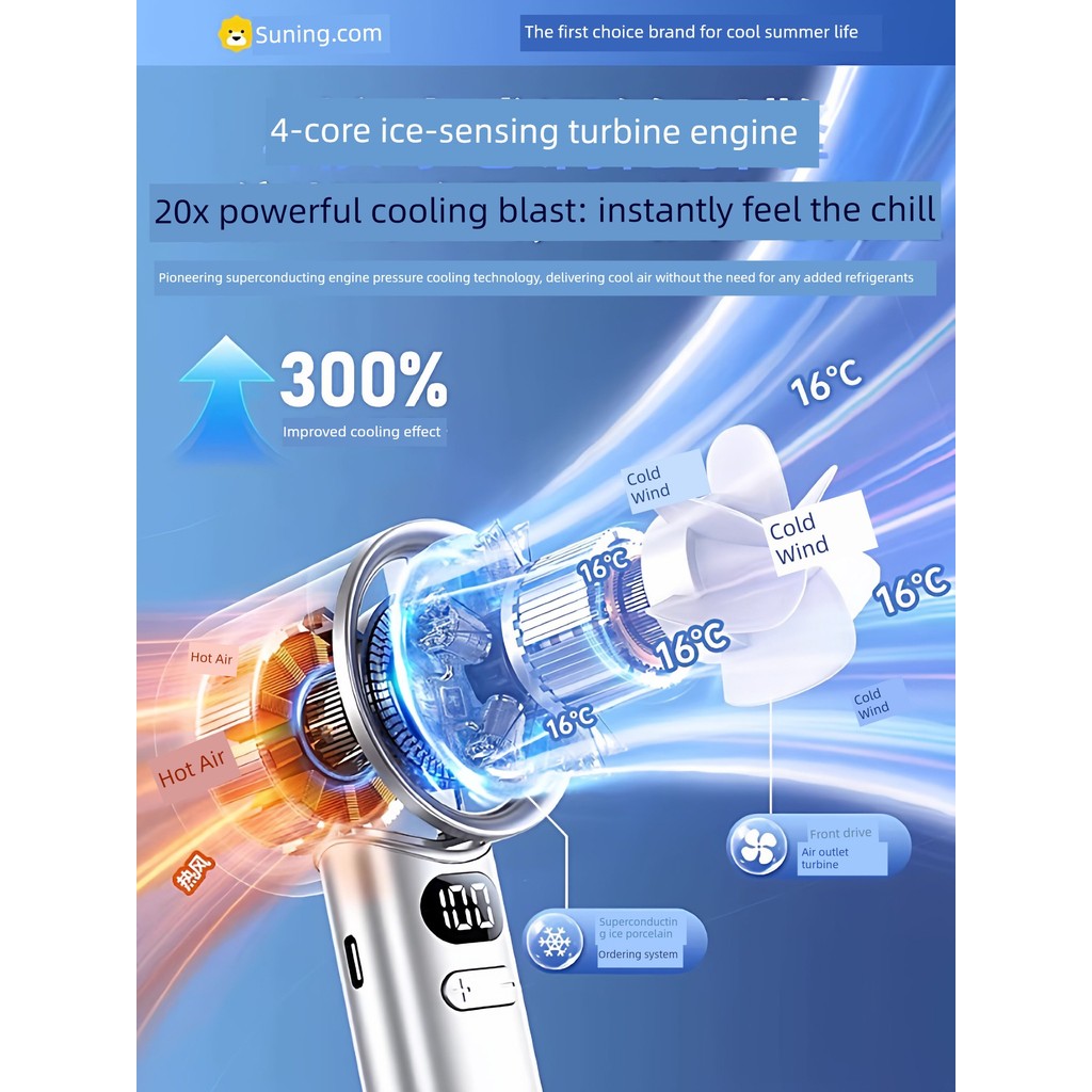 | 制冷小风扇 | 【kipas mini bateri tahan lama】 kipas turbo mini ☬Refrigeration Ultra-Silent] Handheld Small Fan Violent Turbo Powerful High Wind Small Portable usb Ultra-Long Battery Life New Outdoor Cooling Handy Tool Student Dormitory Office Desktop D2025✧