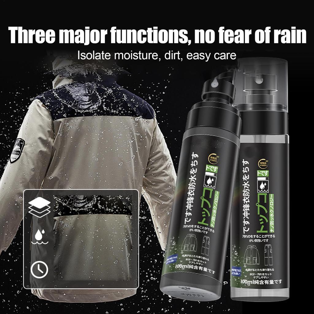 Fabric Waterproofing Spray 100ml Neutral Color Eco Friendly Water Repellent Spray For Jacket Shoes Bag Tent Camping Outdoor Gear Protection jinxusw1my
