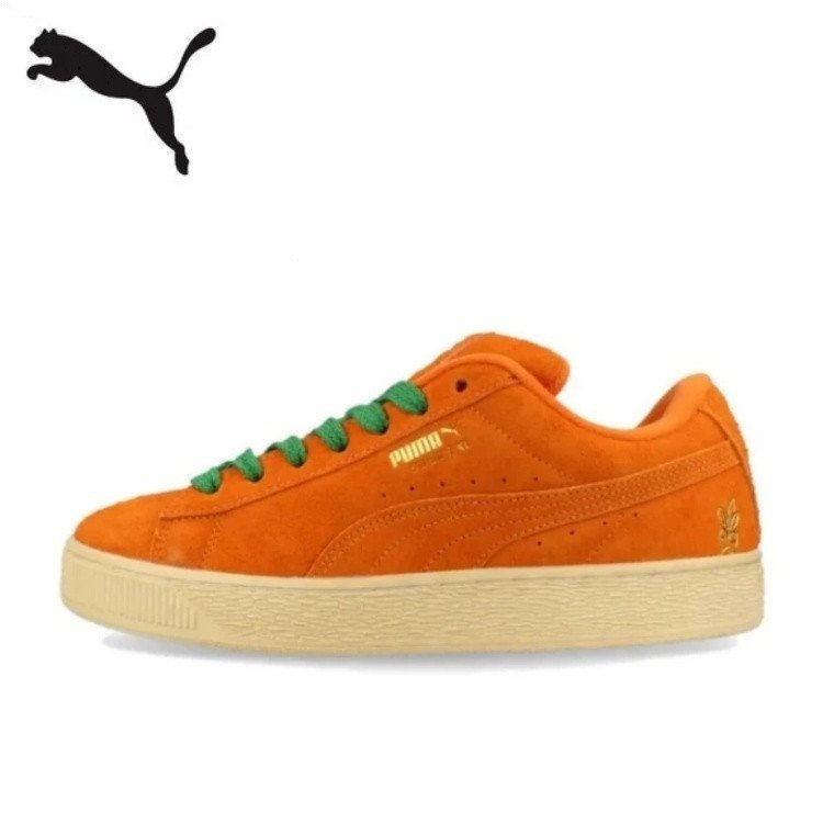 【PUMA Officiаl】PUMA Suede XL Unisex Low Cut Orange Sneakers