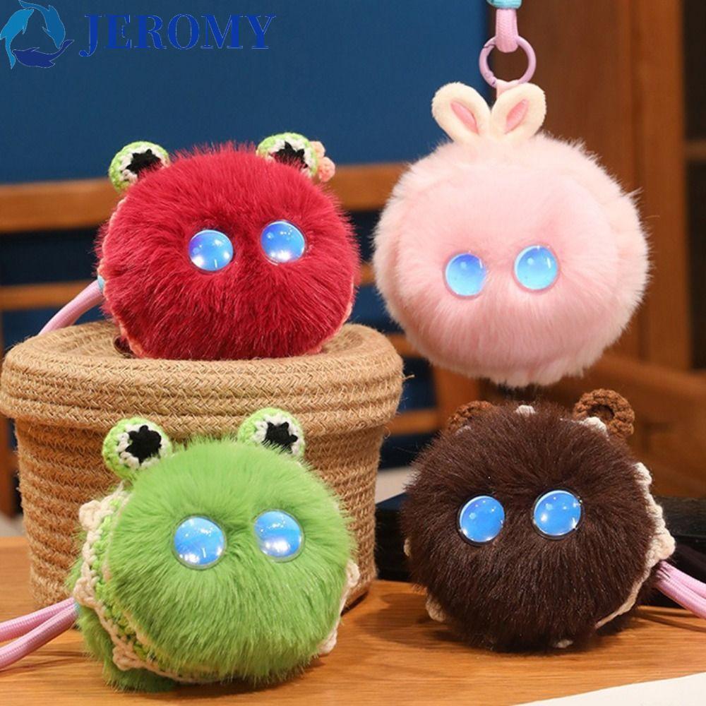 JEROMY AI Cat Keychain, 66 Languages Interactive Emotional Support Plush AI Plush Companion Pendant, Cute Winking Interaction Soft Plush Cute Design AI Cat Plush Toy Desk Decor