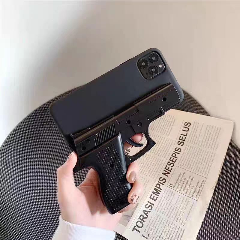 Toy Case For Honor 8A 8C 8X 9X 10Lite 20Lite X6 X7 X7A X7B X7C X7D X8 X8A X8B X8C X9 X9A X9B X9C X9D 4G 5G Toy Pistol Gun Mobile Phone Case Anti-Fall Storage Accessories