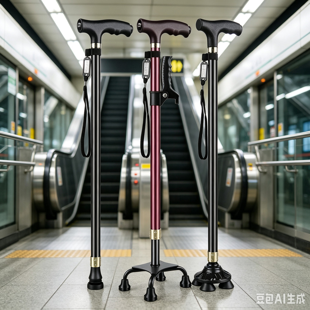 Elderly Crutches Shock-resistant Crutches Big Four-legged Cane、-*&***&&--&---&**--&&*--*&-**&-&-*&-、walking aid、walking cane、tongkat orang tua、tongkat lipat、 4 kaki、Foldable walking stick for elderly、tongkat kaki 4、拐杖椅子