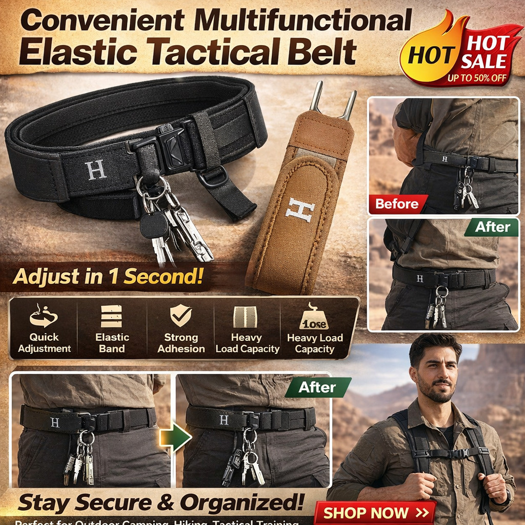 ⚡️INSTOCK/SHIP IN 24H⚡️【✨Quick Adjustment✨ No Holes】Belt Military Grade Multi-functional Velcro Belt / Military Strap / Adjustable Waistband / Outdoor Gear / Durable Nylon / Unisex One-Size Fit / Camping Accessories魔术贴懒人战术腰带